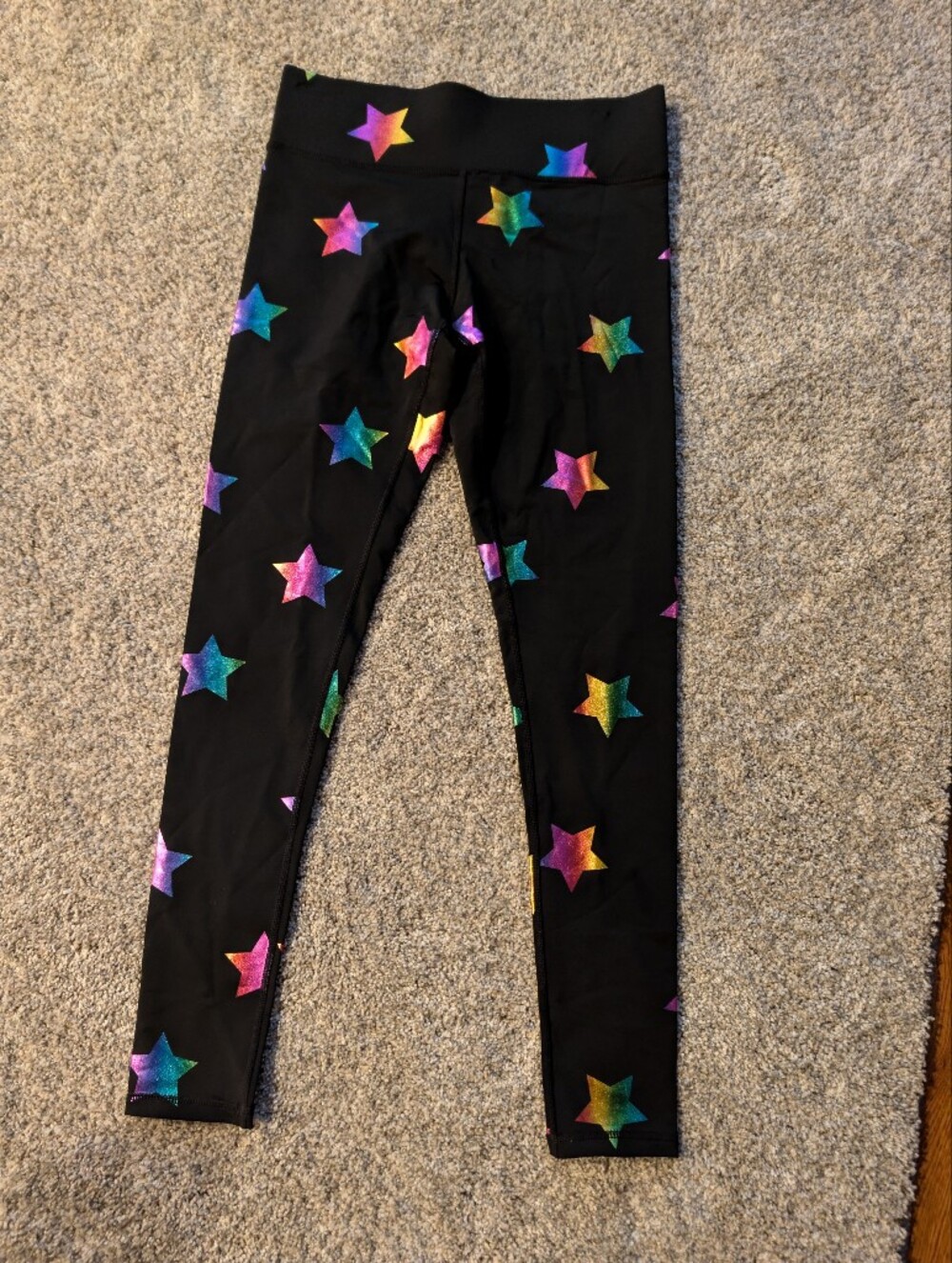NWT Terez Rainbow Star Foil UpLift Leggings Size S